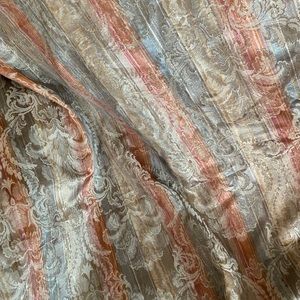 Jacquard Woven Scroll Print Fabric